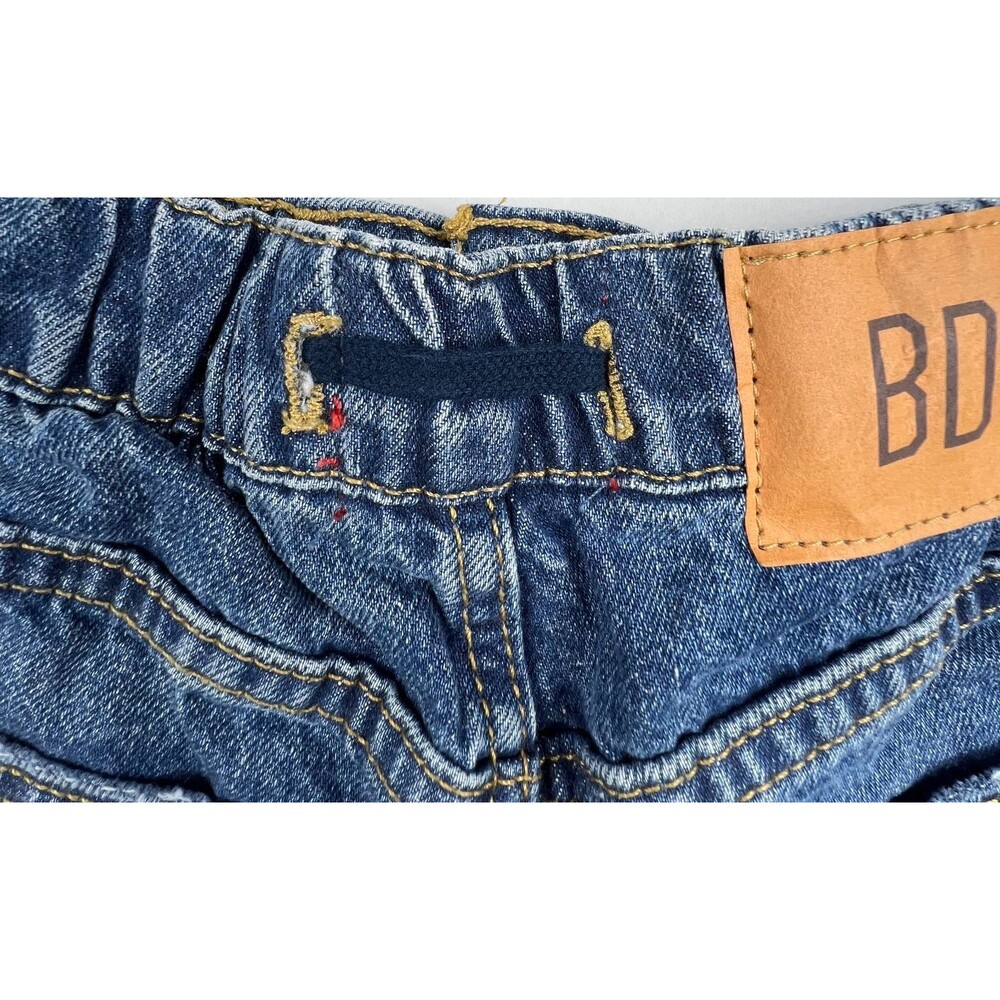 BDG Urban Outfitters Paperbag Waist Denim Shorts Womens S Blue High Rise Raw Hem - Picture 8 of 12